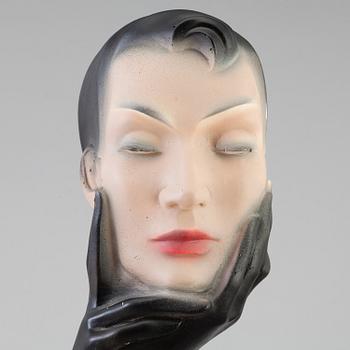 A plaster mannequin, Christian Dior, presumably 1930's.