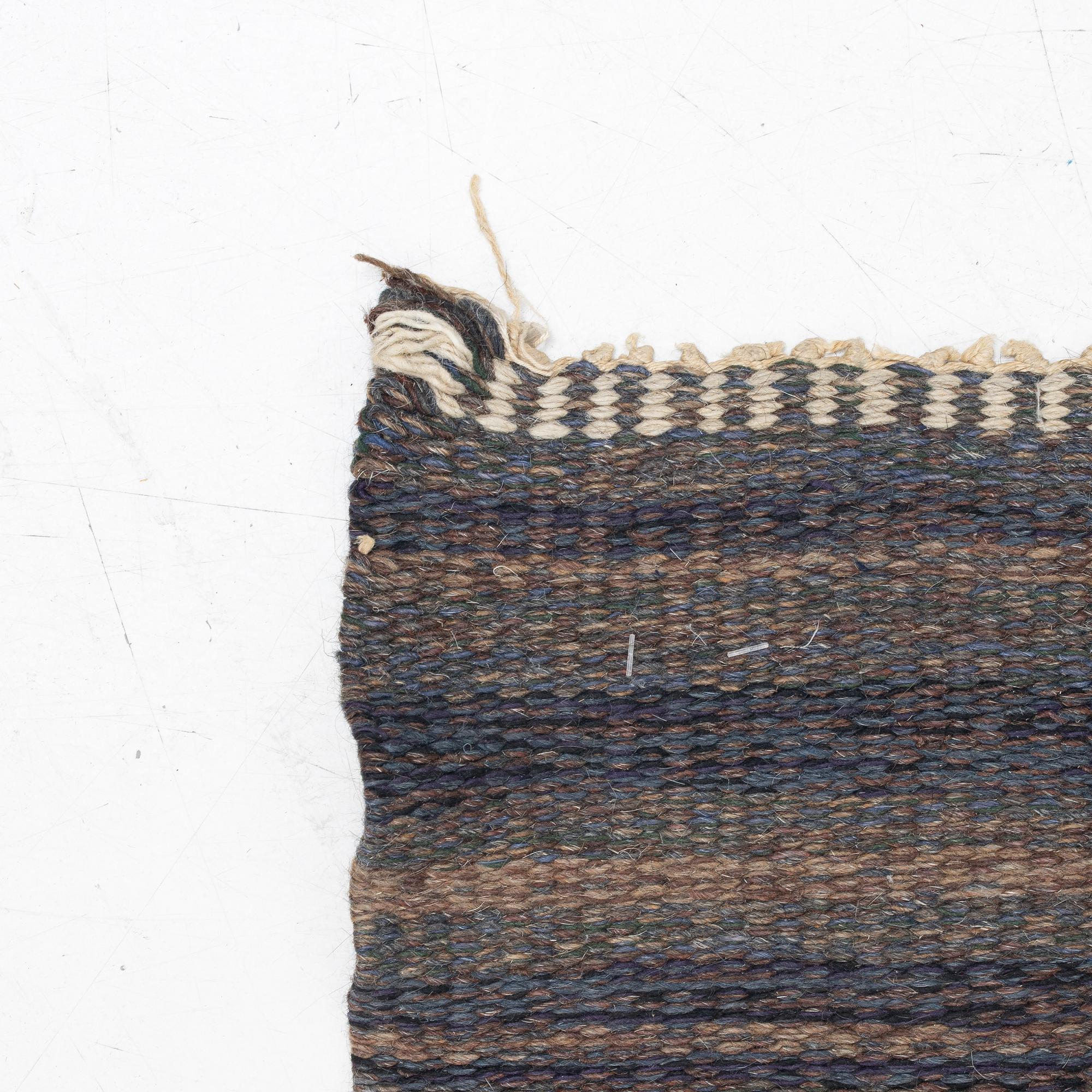 Ulla Parkdal, a flat weave carpat, c.. 304 x 196 cm, signed UP.