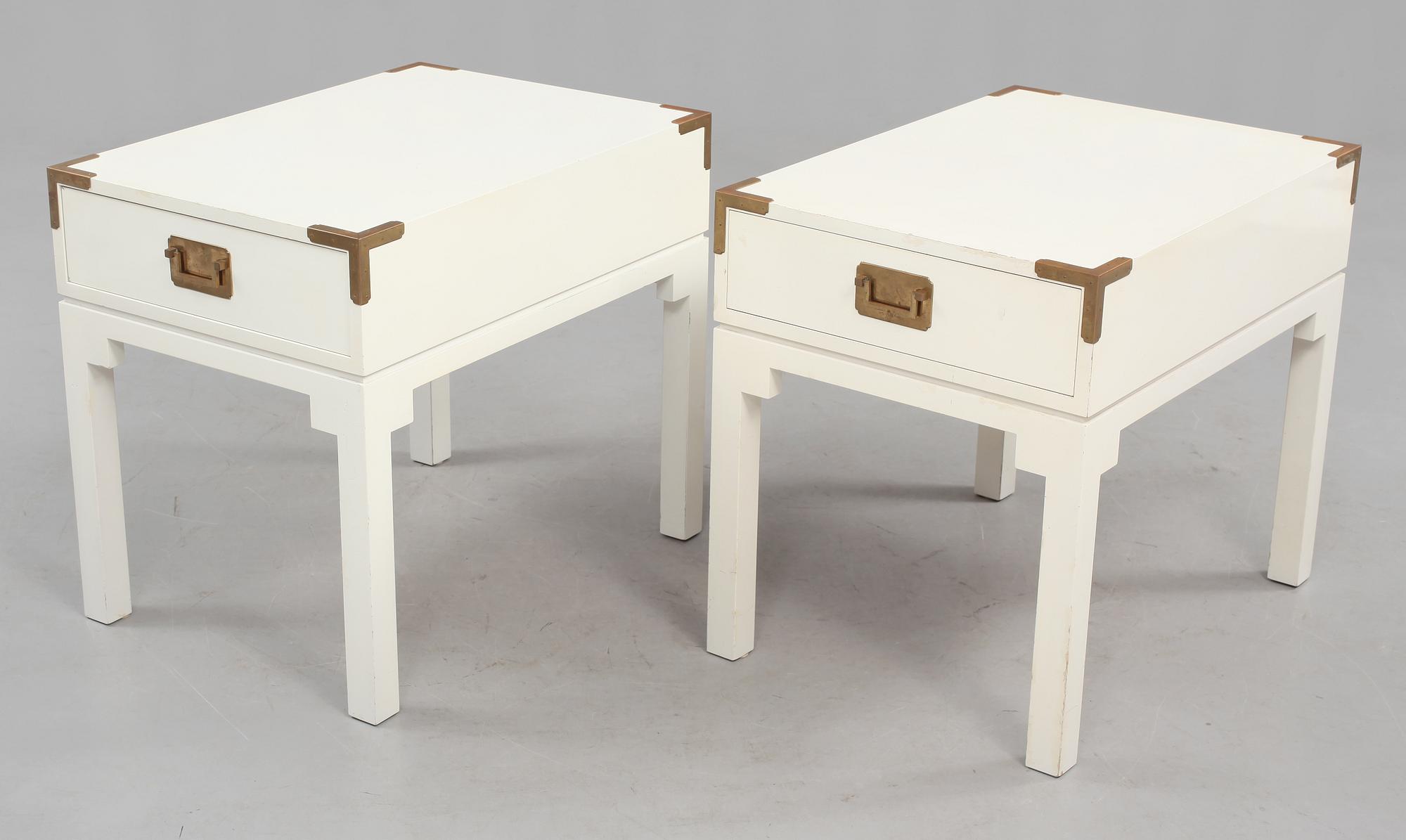 SÄNGBORD, ett par, NK inredning, 1960-talets mitt.