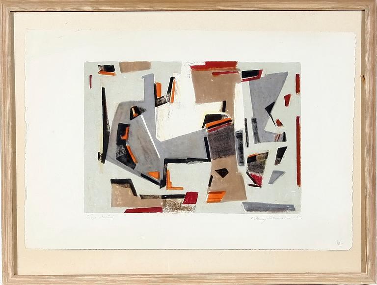 SVENSSON, WIKING, färglitografi, sign o dat -53.