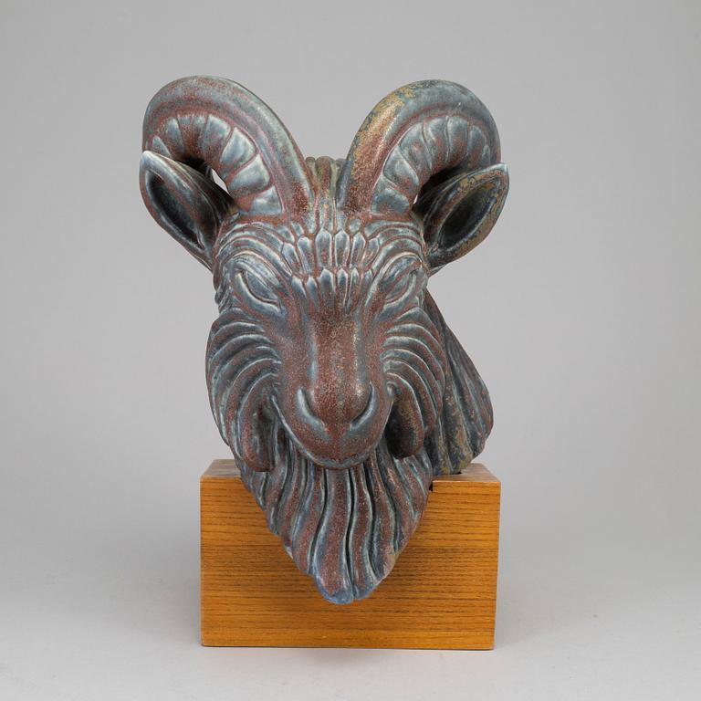 GUNNAR NYLUND, vädurshuvud, Rörstrand, ed 42/200.