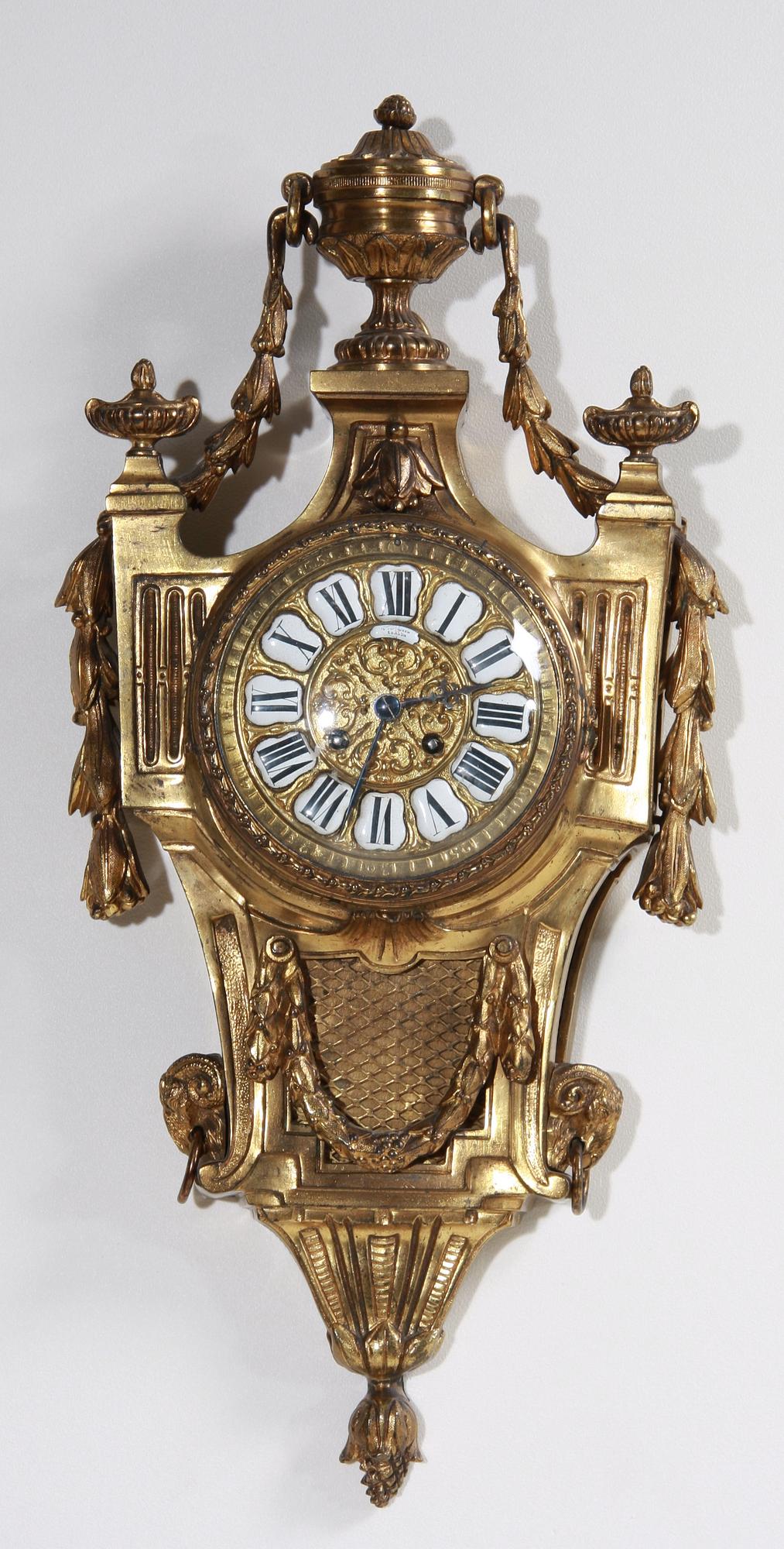 VÄGGPENDYL, mässing, Louis-XVI stil, London, 1800-tal.