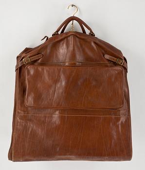 BAG SAMT KOSTYMVÄSKA, läder, märkta ellecieffe, Firenze Italia, sent 1900-tal.