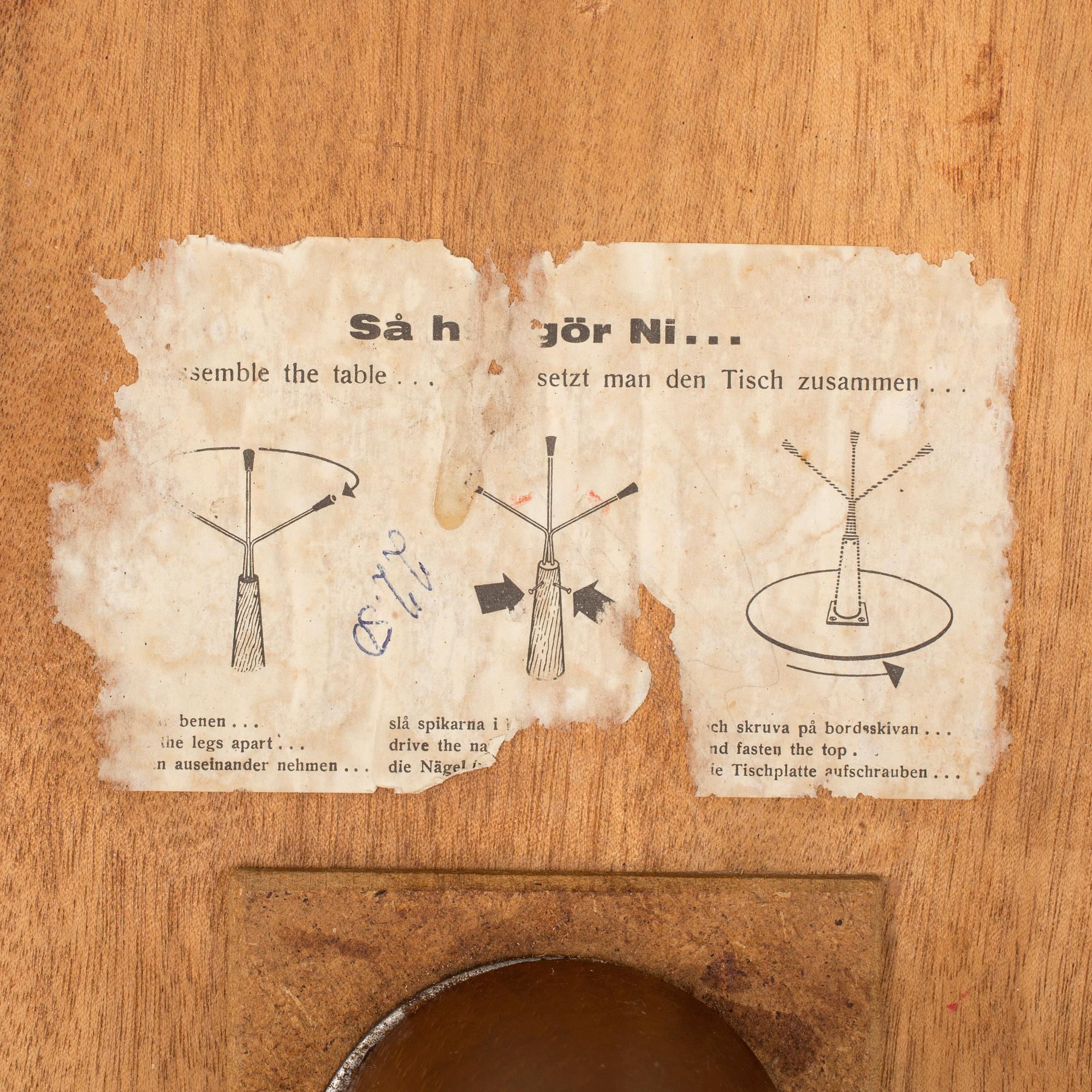 A 1950/60s table by Albert Larsson, Tibro.