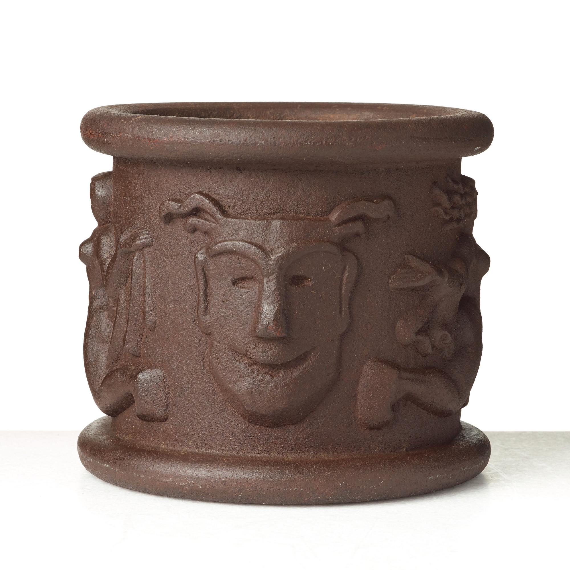 Anna Petrus, a Swedish Grace cast iron jardinière "Blomkruka Nr 1", Näfveqvarn, Sweden.