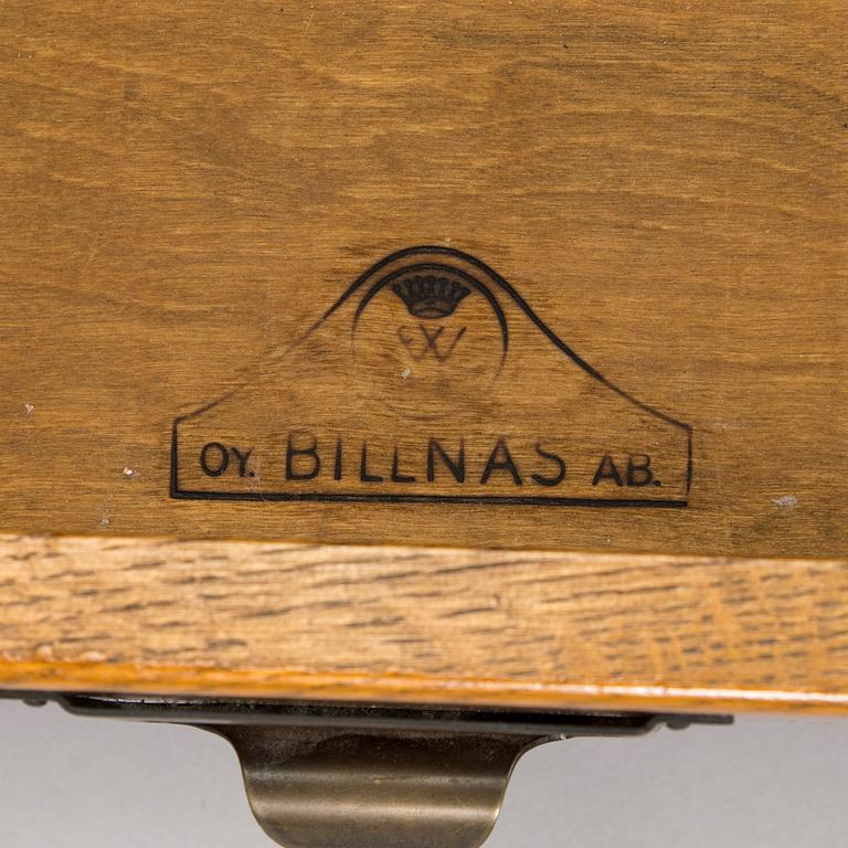 Arkistolaatikosto Billnäs ja dokumenttilokerikko, 1900-luvun alku ja puoliväli.