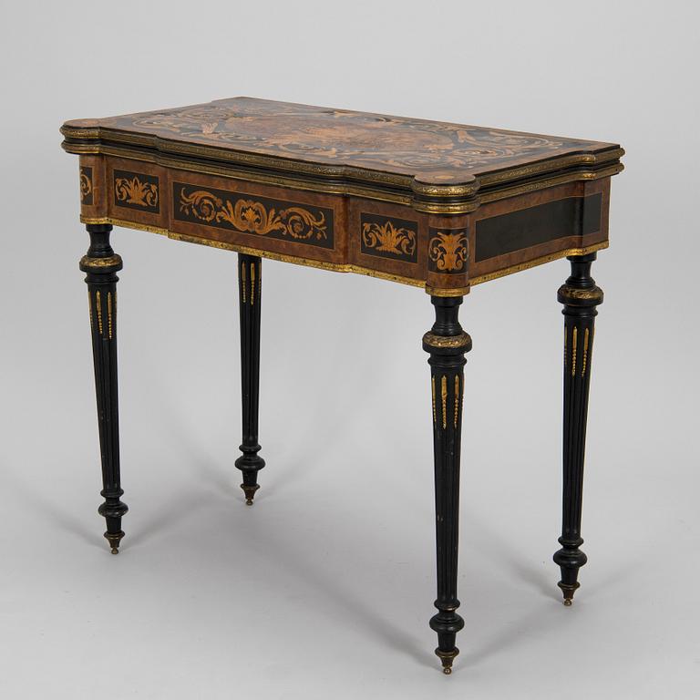 Game table, probably France, 19th century.