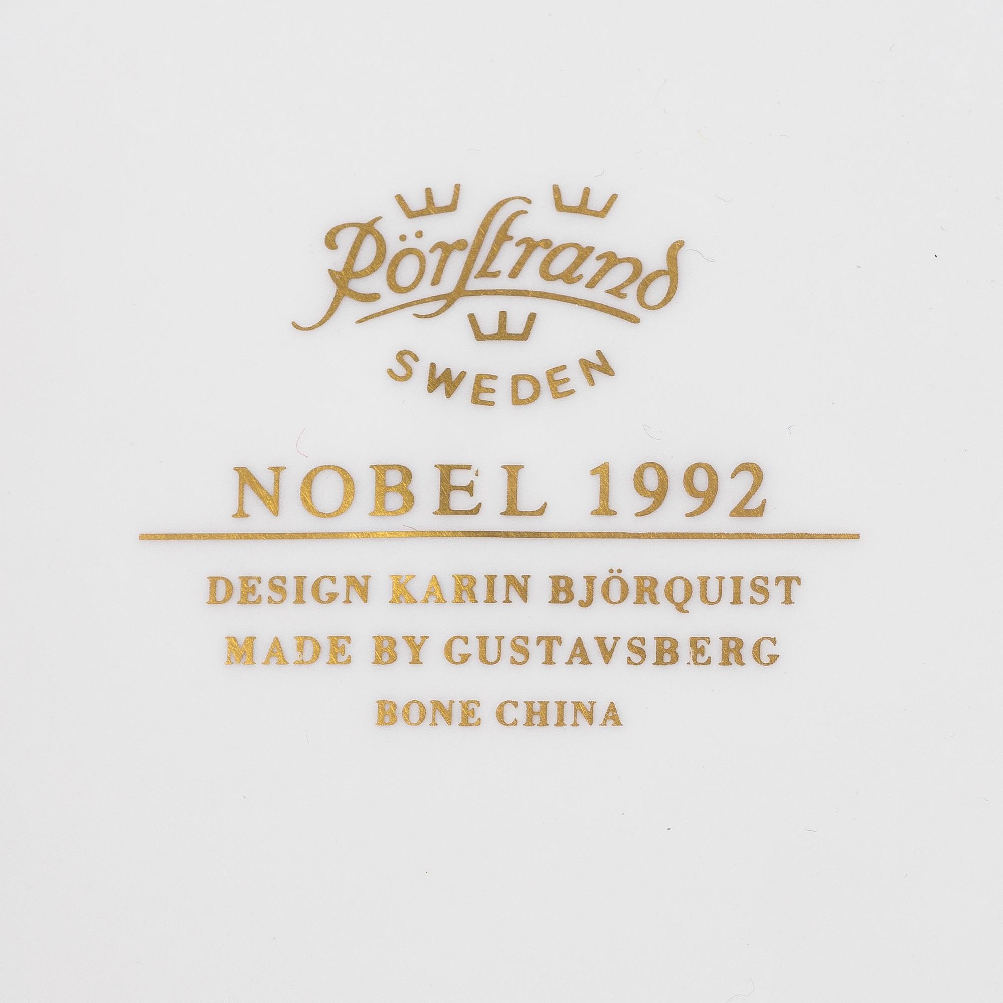 Karin Björquist, Service pieces, 14 pcs, porcelain, "Nobel", Rörstrand.