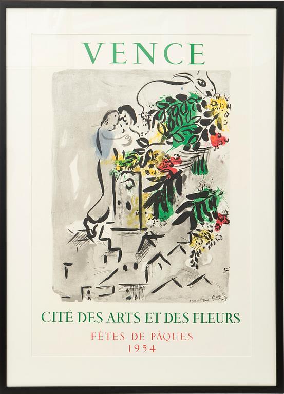 Marc Chagall, "Vence City of Arts and Flowers.".