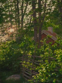 Johan Krouthén, Walk in summer greenery.