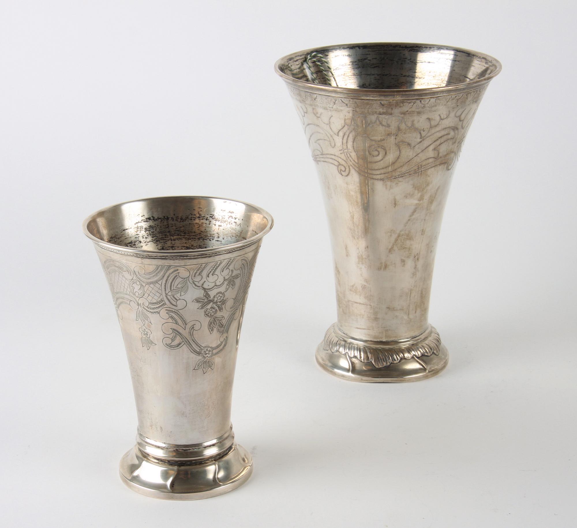 VASER, 2 st, silver, C G Hallberg, Karl Andersson, 1900-tal.