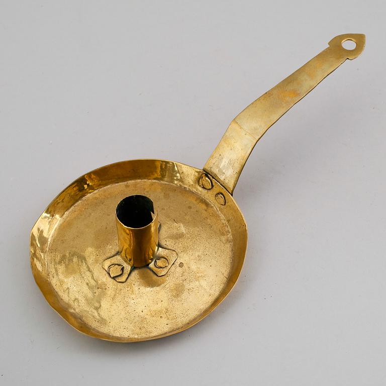 NATTLJUSSTAKE, mässing, 1700-tal.