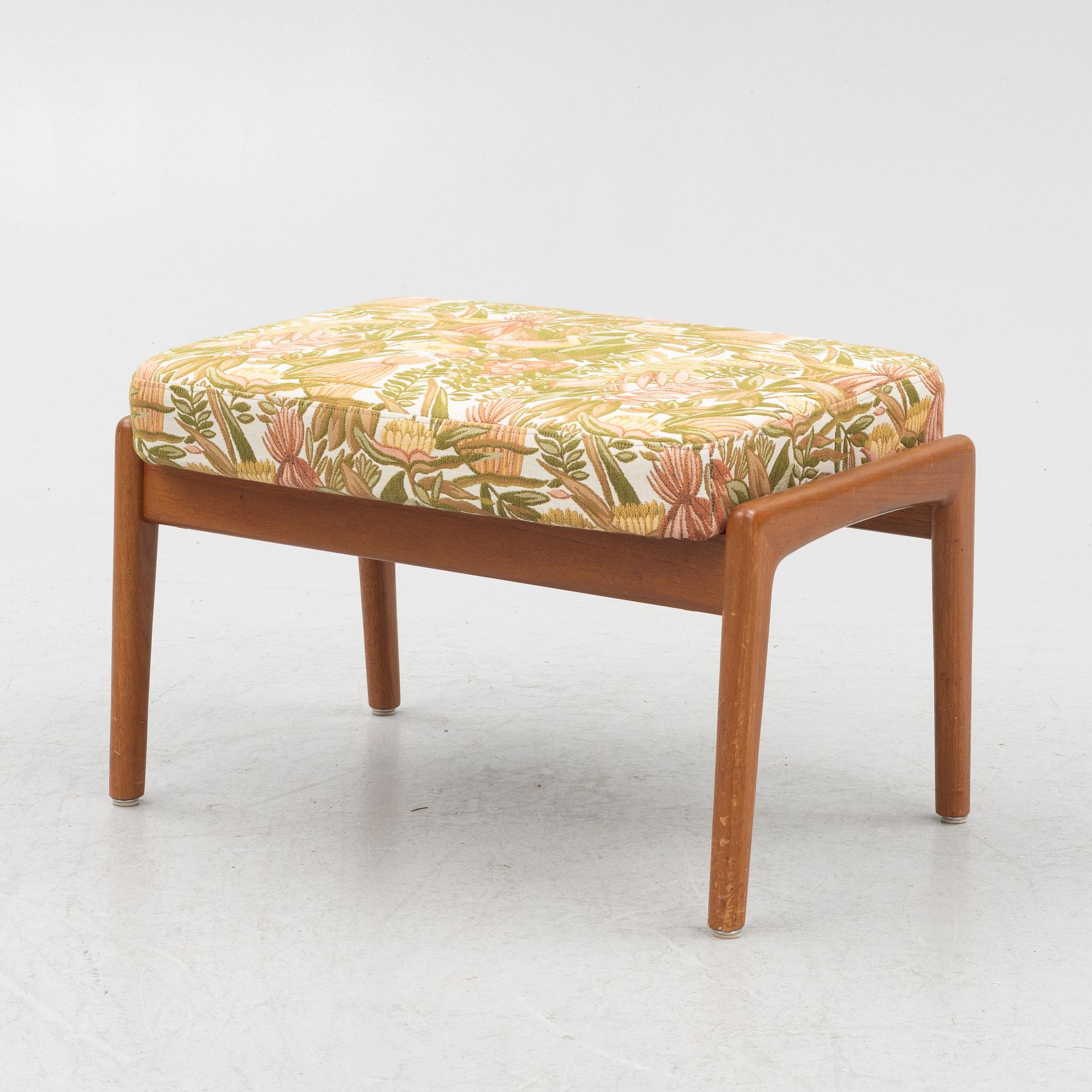Folke Ohlsson, an armchair with ottoman "Duxiesta", Bra Bohag, Ljungs Industrier, Malmö 1960s.