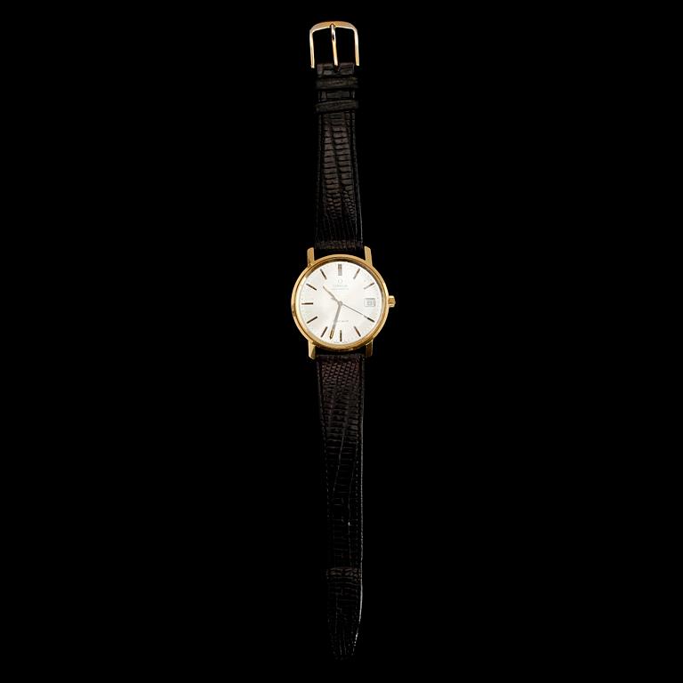 ARMBANDSUR, 18 k guld, Omega, 1970-tal.