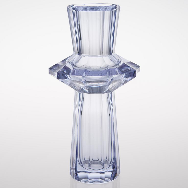 AIMO OKKOLIN, VAS, "Fyr", signerad Aimo Okkolin, Riihimäen Lasi Oy.