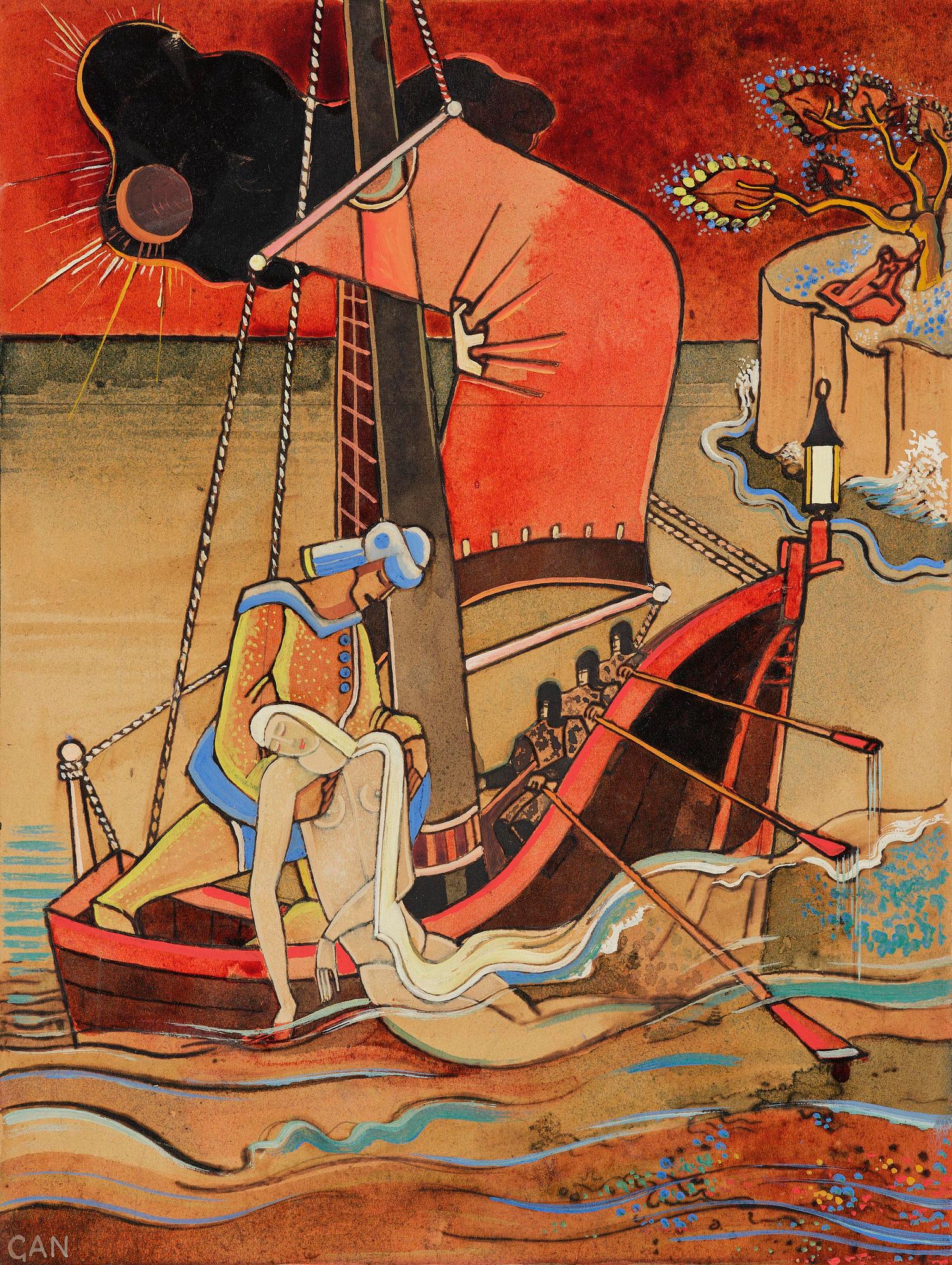 Gösta Adrian-Nilsson, "Folkvisa" (De två systrarna).