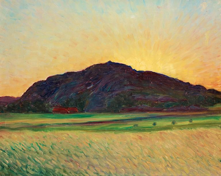 Karl Nordström, "Borreberget, Tjörn".
