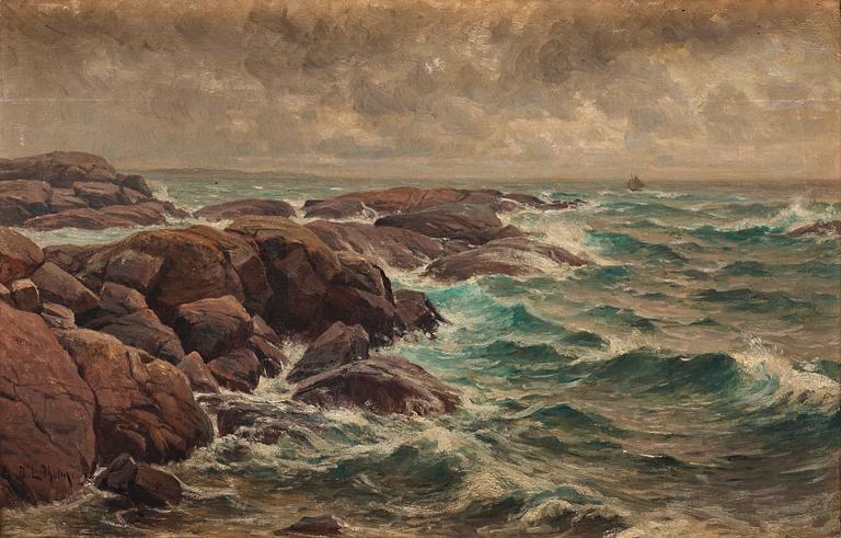 Berndt Lindholm, olja på duk, signerad.