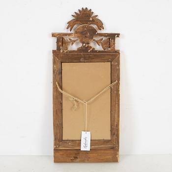 A late Gustavian style mirror, 19th Century.