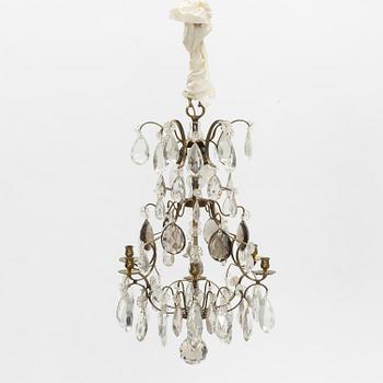 A Rococo style chandelier, mid 20th Century.