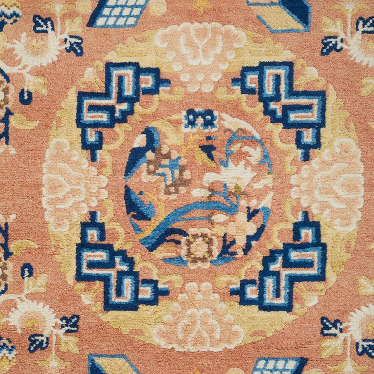 A CARPET, a semi-antique Ningxia, ca 197 x 127 cm.