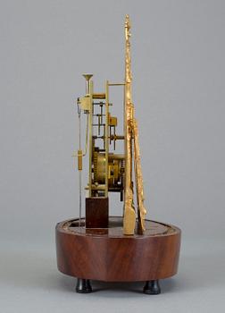 BORDSPENDYL, signerad Henrik Wahlqvist, Stockholm, daterad 1847.