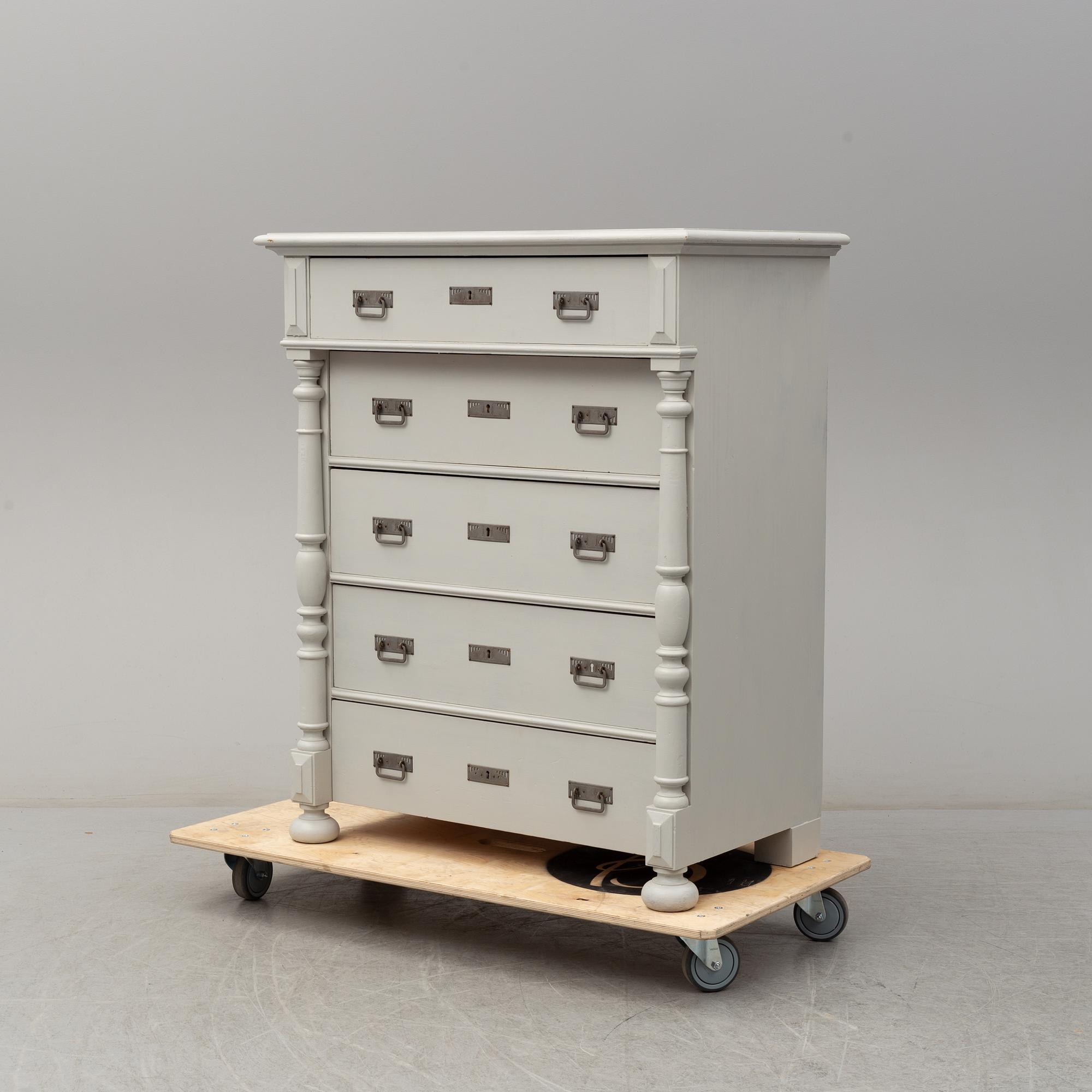 a chest of drawers from around 1900.