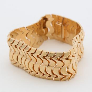 Bracelet, 18K gold, Italy.