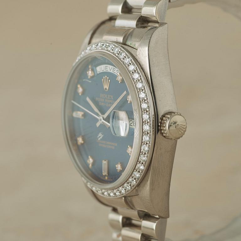 ROLEX, Oyster Perpetual, Day-Date, Chronometer, wristwatch, 36 mm,
