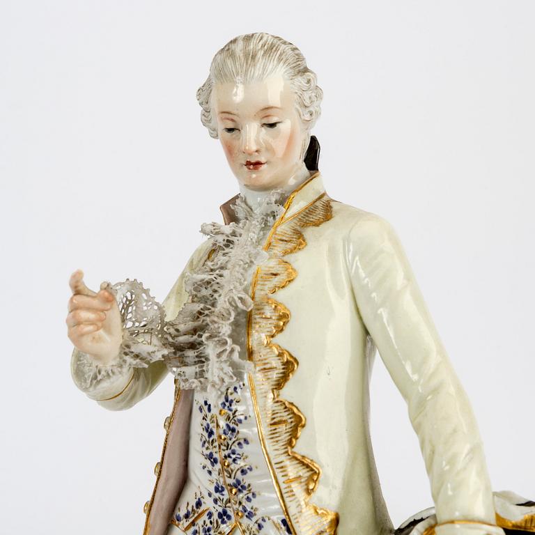 Figuriner 2 st Meissen 1900-talets första hälft porslin.