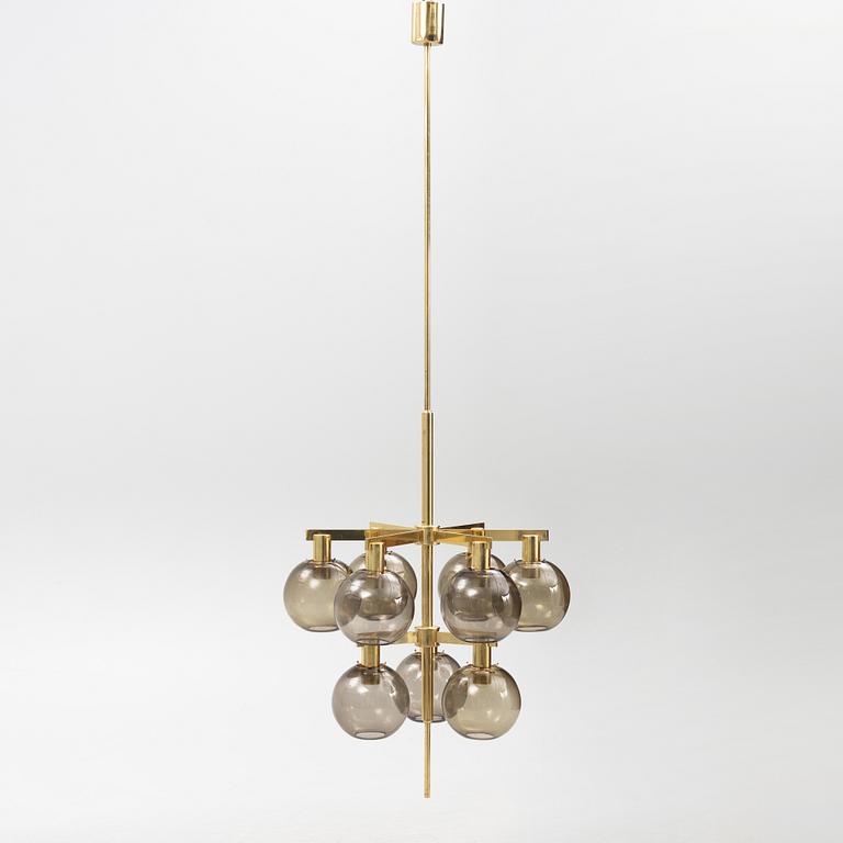 Hans-Agne Jakobsson, a chandelier model "T348/9", Hans-Agne Jakobsson AB, Markaryd 1960s-70s.