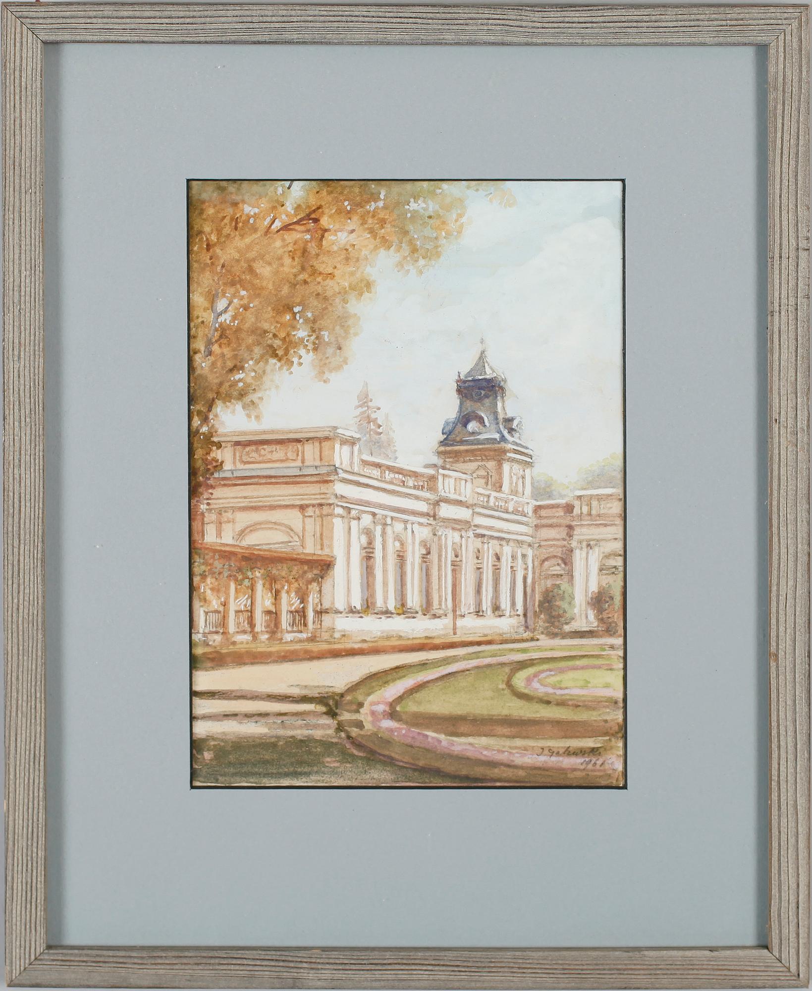 OKÄND KONSTNÄR, 7 st, akvareller, sign J Galewski och dat 1961.