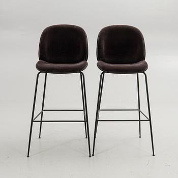 GamFratesi, Bar stools, a pair, "Beetle Bar Chair", Gubi, Denmark.