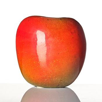 Hans Hedberg, a faience sculpture of an apple, Biot, France.