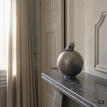 Estrid Ericson, a pewter box, model A 999, Svenskt Tenn, Stockholm, 1932.