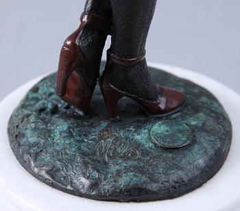 SKULPTUR, patinerad brons, märkt Milo. 2000-tal.