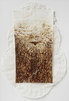 Viktor Rosdahl, signed and dated 2008 on verso. Blood on paper.