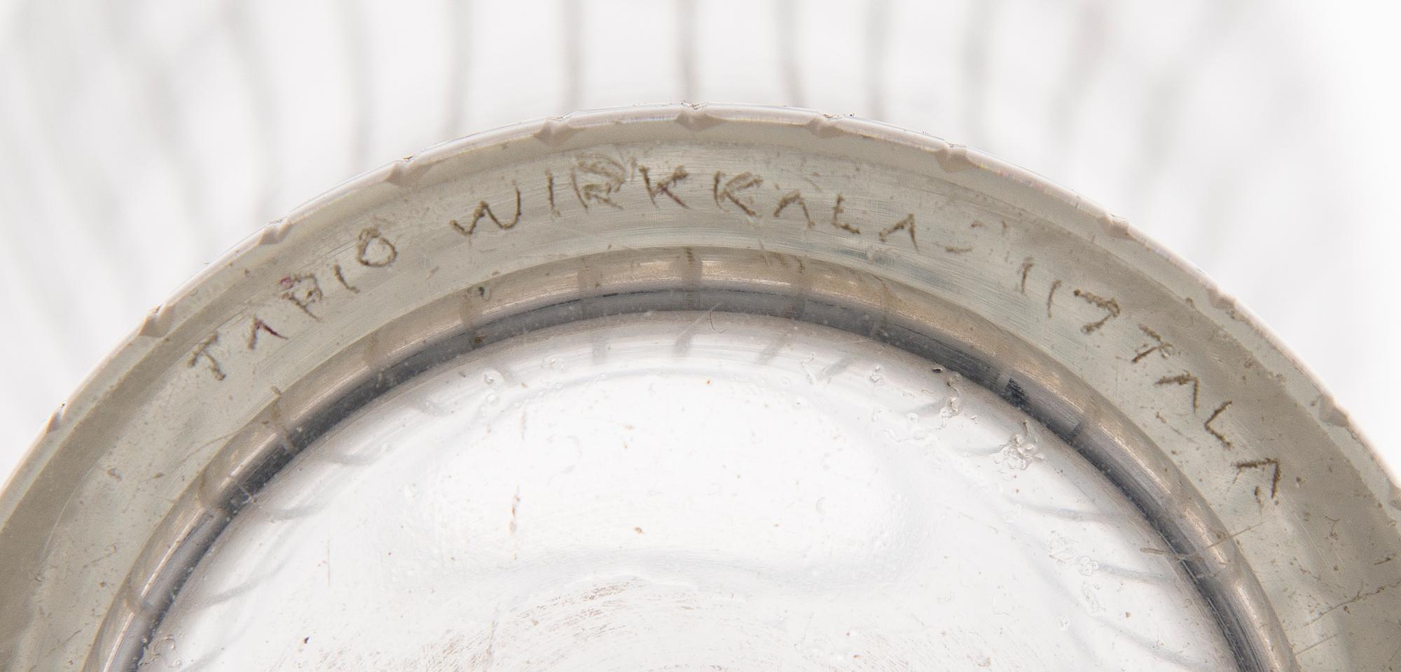 TAPIO WIRKKALA, VAS, glas, 'Fölben', signerad Tapio Wirkkala, Iittala.