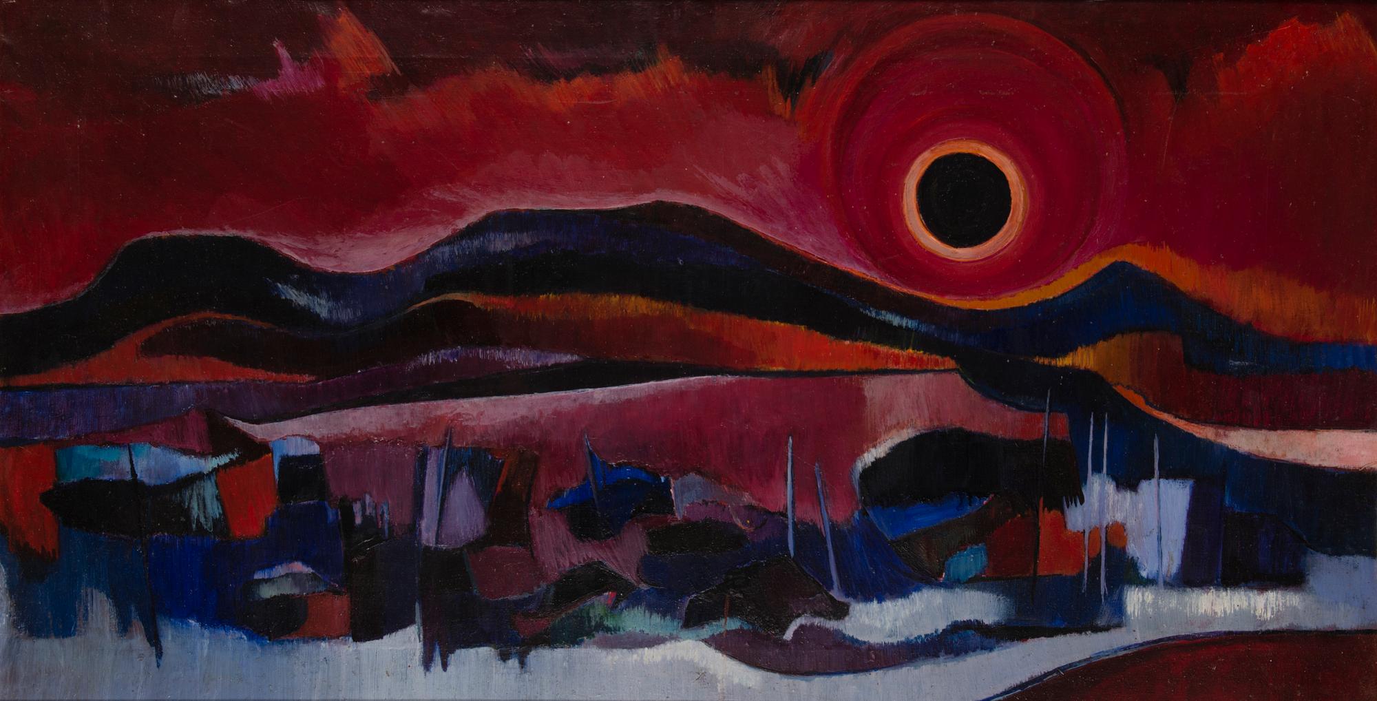 KOSTI AHONEN, oil on canvas, not signed.