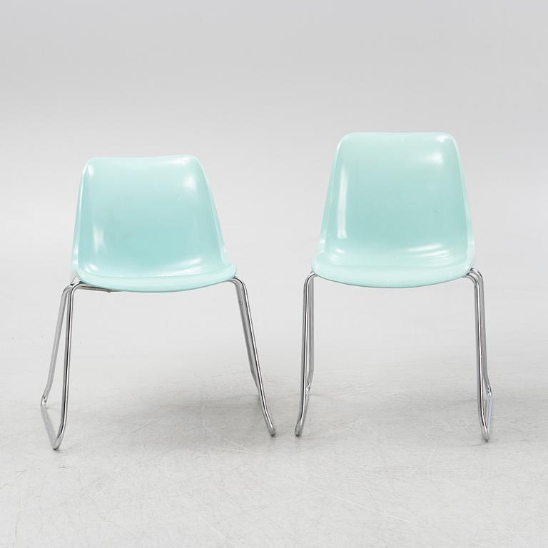 Helmut Starke, seven 'Europa' chairs, Germany, 1970's.