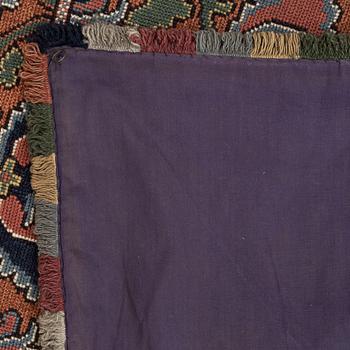 Sled cushion in folk art style, 20th century. 155 x 70 cm.