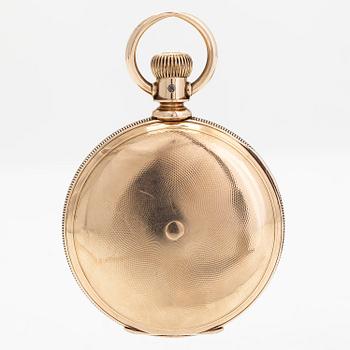 Waltham, pocket watch, hunter, 53 mm.