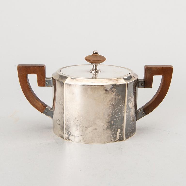 WÜRTTEMBERGISCHE METALLWARENFABRIK (WMF), kaffeservis, 3 delar, nysilver, Tyskland.