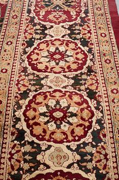 An antique Agra Carpet India, ca 527 x 443 cm.