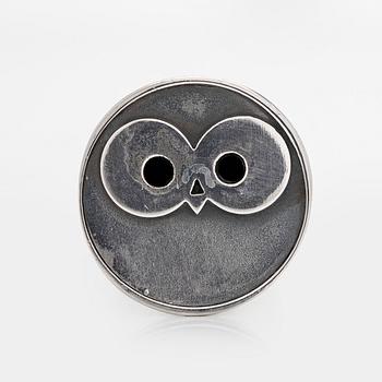 Dekorationsföremål/brevkniv i form av fjäder, sterlingsilver, Lapponia 1984.