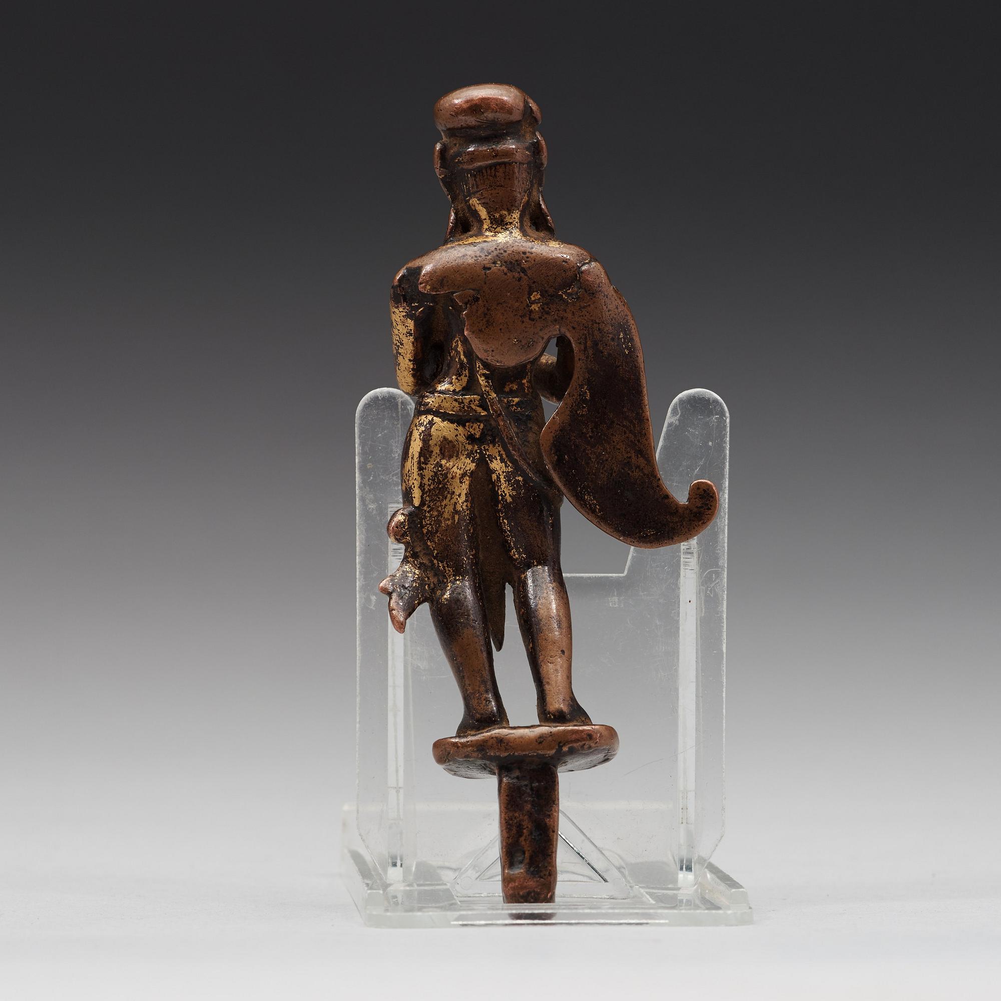 A copper alloy figure of Garuda, Nepal, northern India, 12th Century.