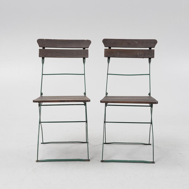 A seven-piece garden furniture suite, Tuve Osby Sweden, second half of the 20th Century.