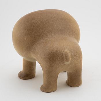 Lisa Larson, a 'Bulldog Maxi' stoneware sculpture, K-studion Gustavsberg, signed.
