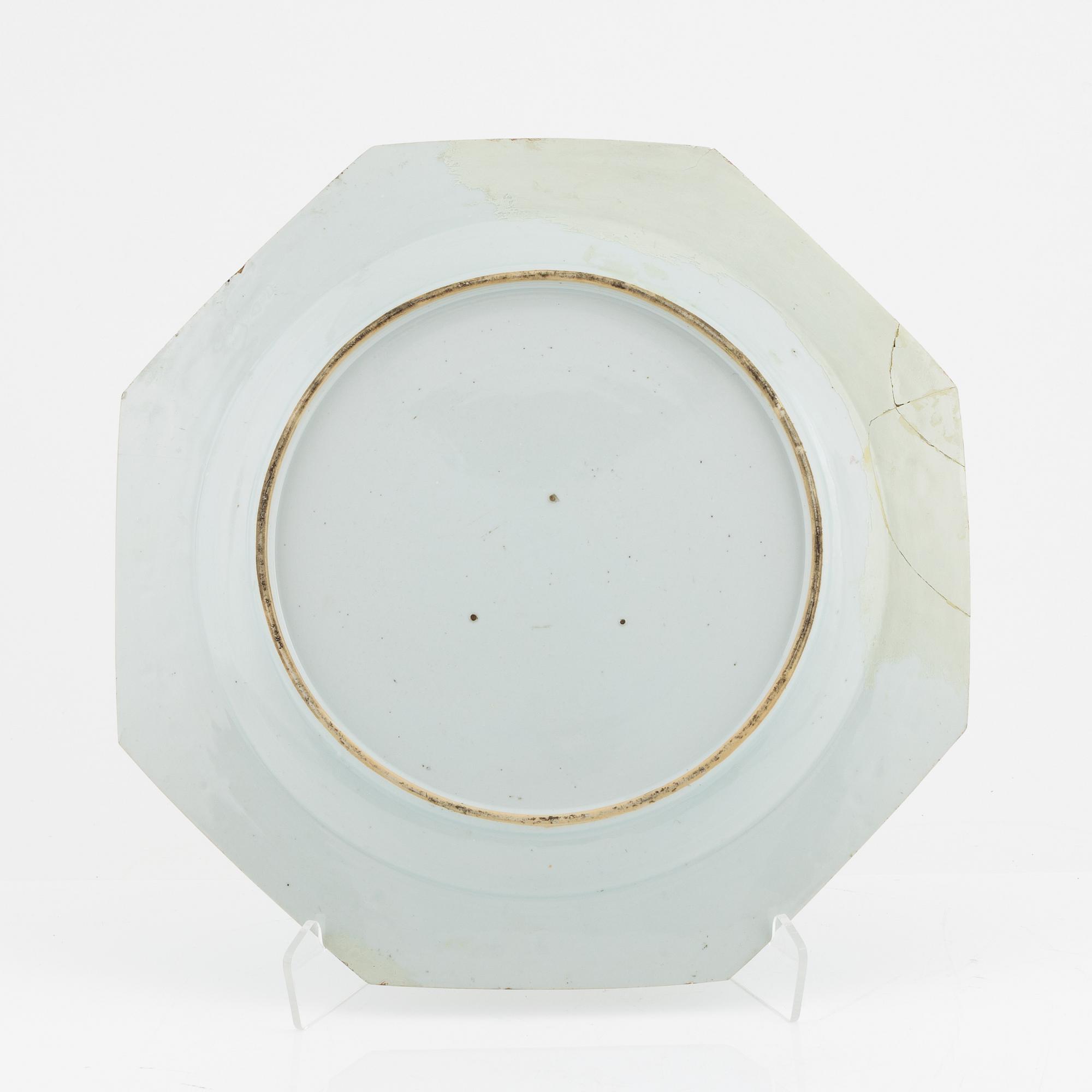 A famille rose dish, Qing dynasty, Qianlong (1736-95).