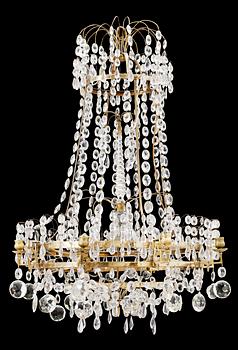 583. A North European late 18th century eight-light chandelier.